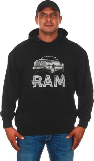 JH DESIGN GROUP Men's Dodge Ram Truck Logo Pullover Hoodies