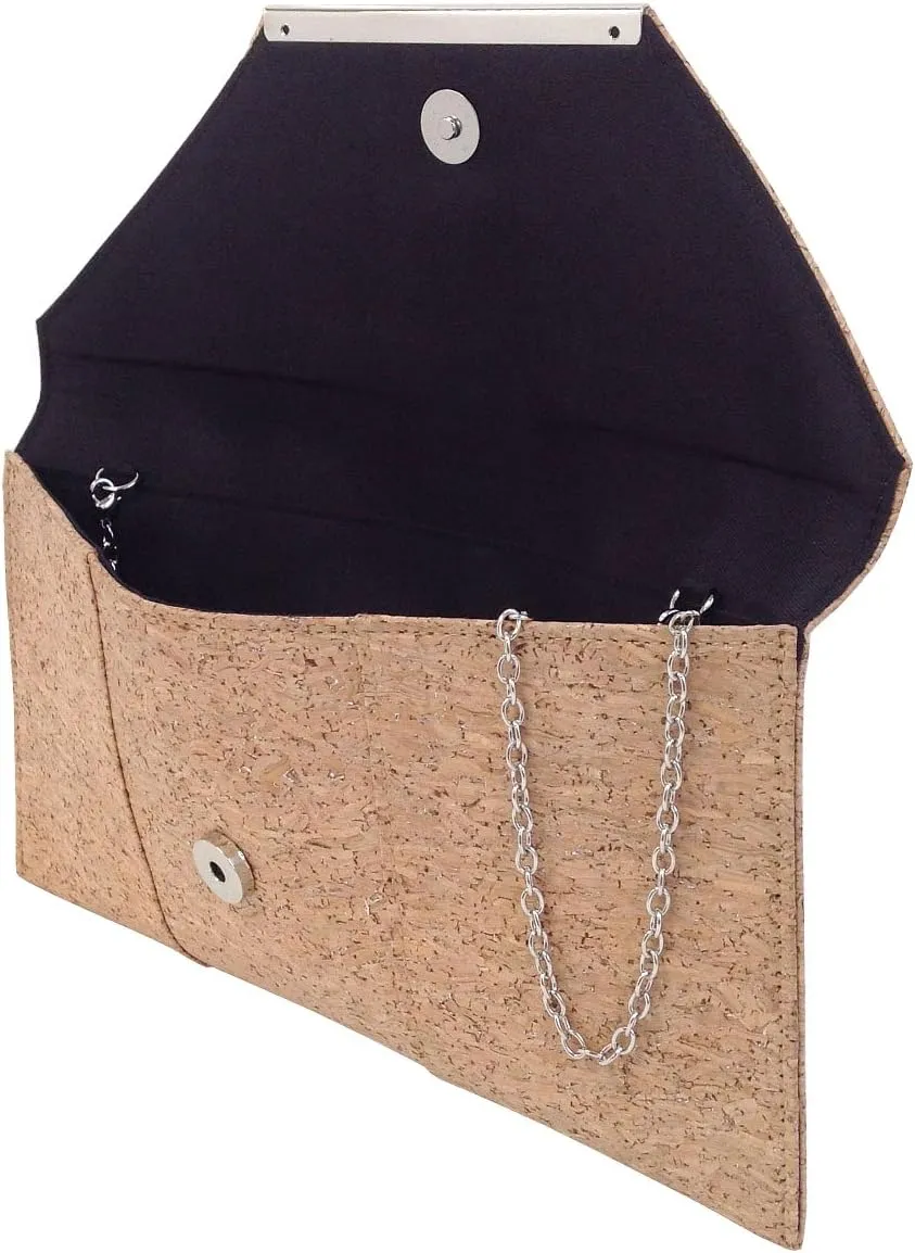 JNB Cork Envelope Flat Clutch