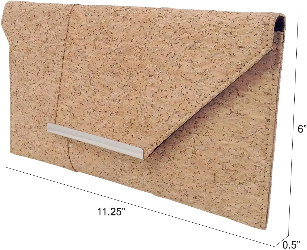 JNB Cork Envelope Flat Clutch