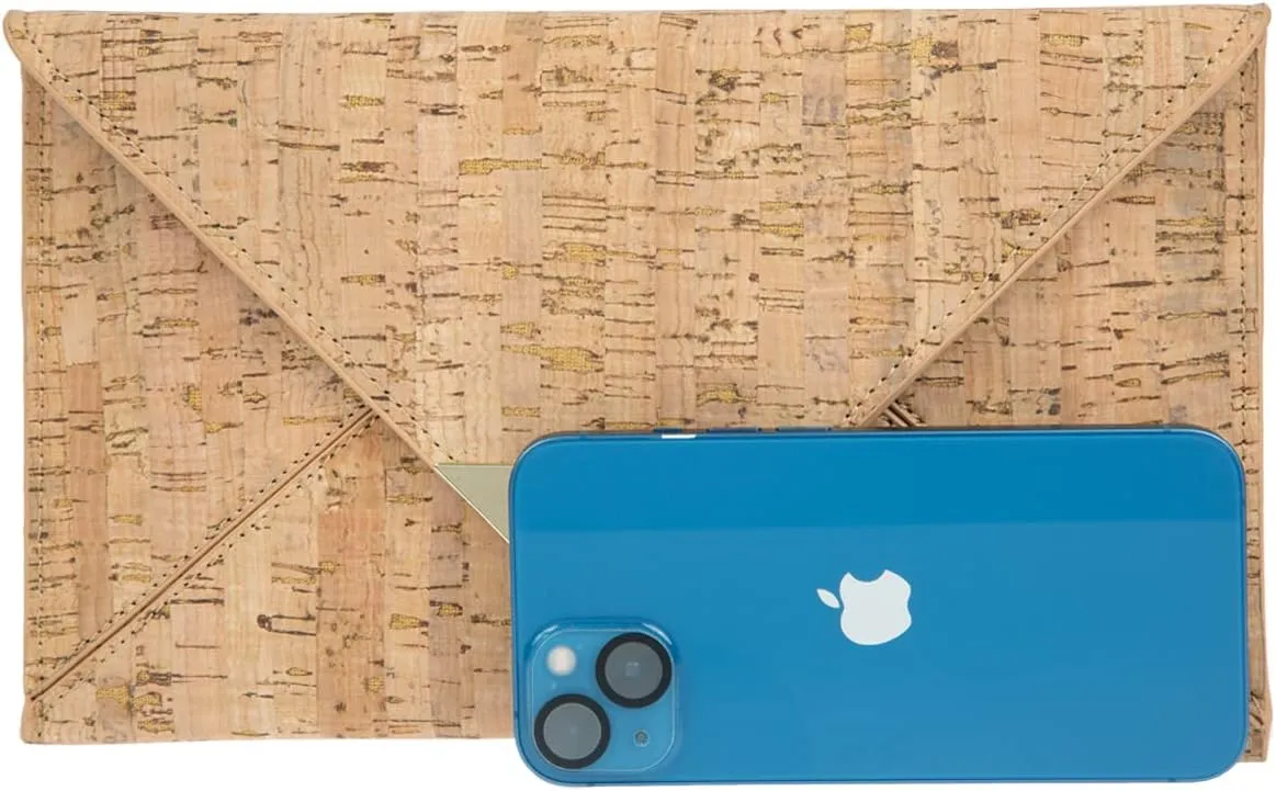 JNB Cork Envelope Flat Clutch