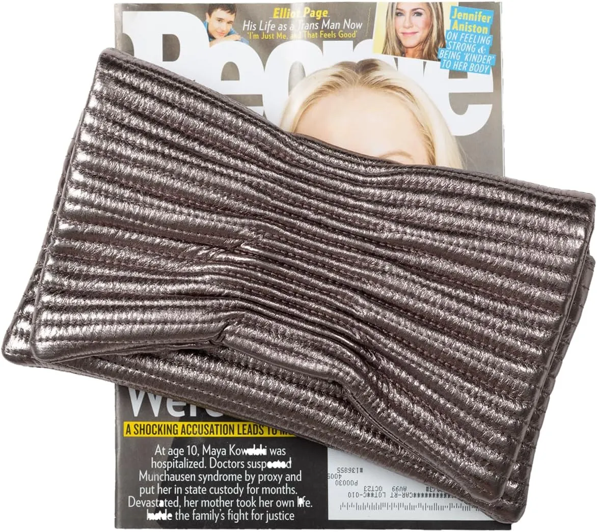 JNB Faux Leather Envelope Clutch Purse
