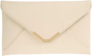 JNB Faux Leather Envelope Clutch Purse