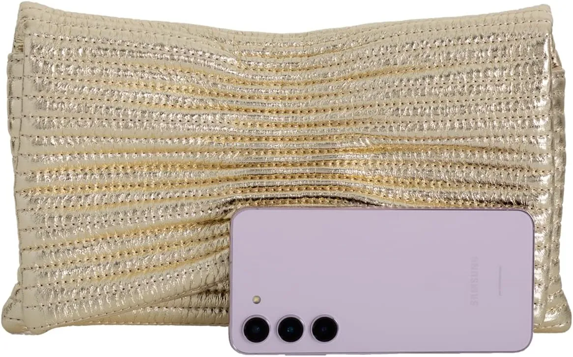 JNB Faux Leather Envelope Clutch Purse