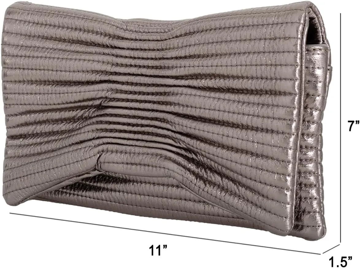 JNB Faux Leather Envelope Clutch Purse