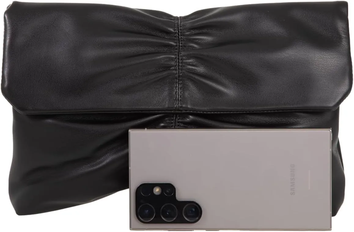 JNB Faux Leather Envelope Clutch Purse