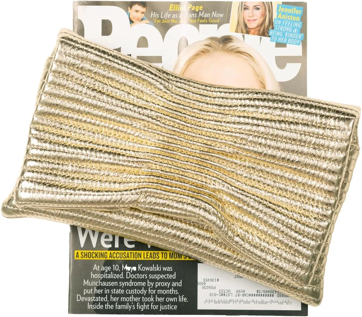 JNB Faux Leather Envelope Clutch Purse