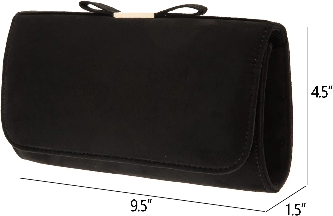 JNB Faux Microsuede Envelope Clutch