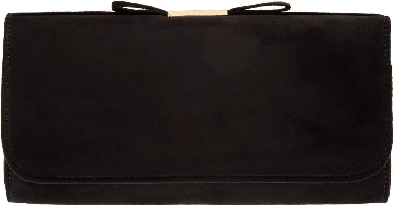 JNB Faux Microsuede Envelope Clutch