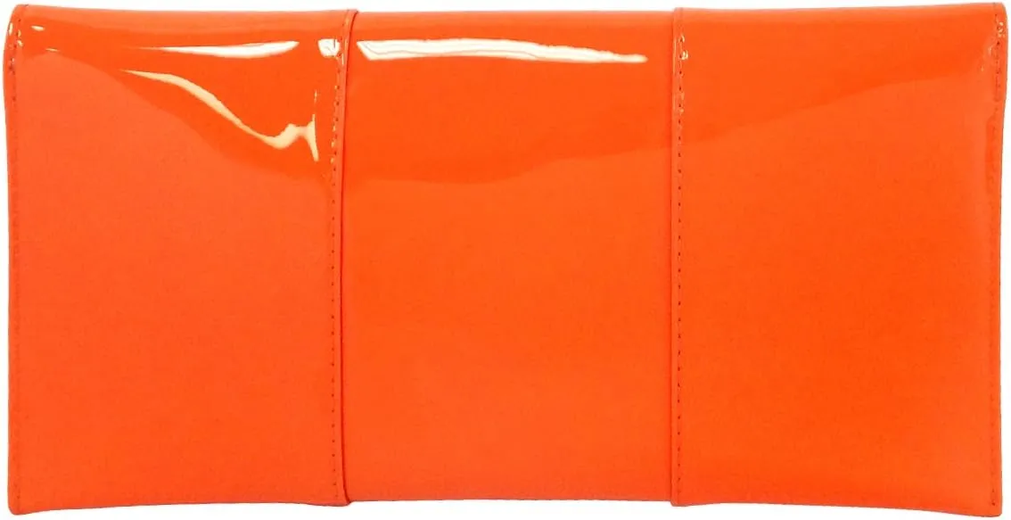 JNB Faux Patent Leather Envelope Candy Clutch