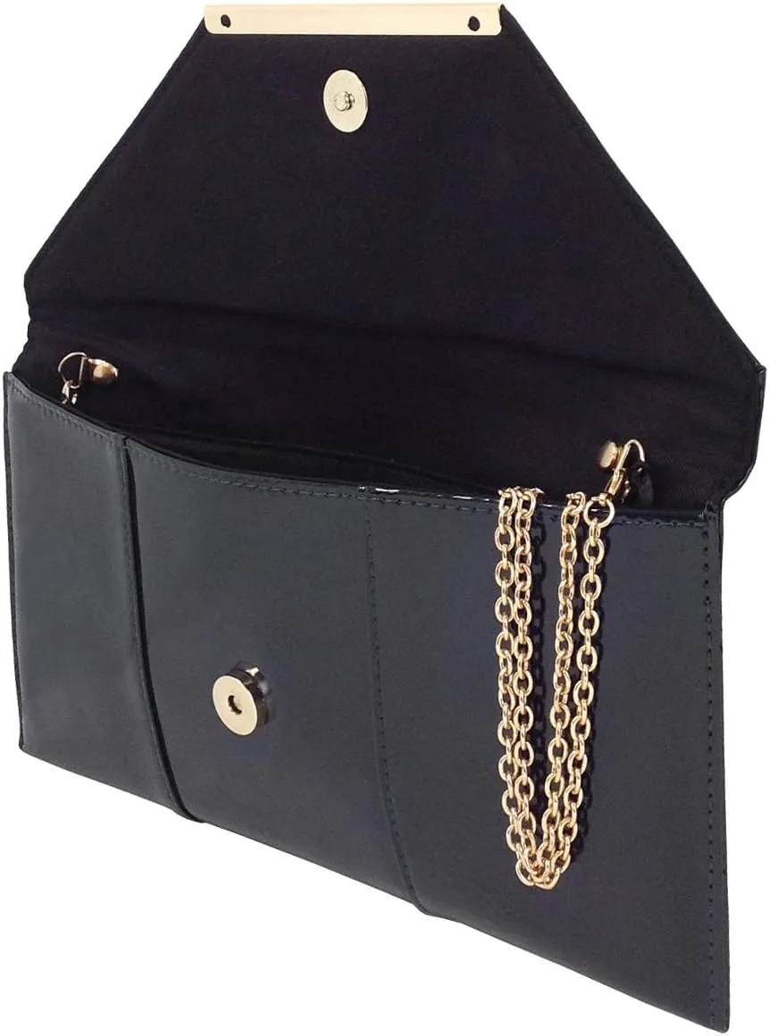 JNB Faux Patent Leather Envelope Candy Clutch