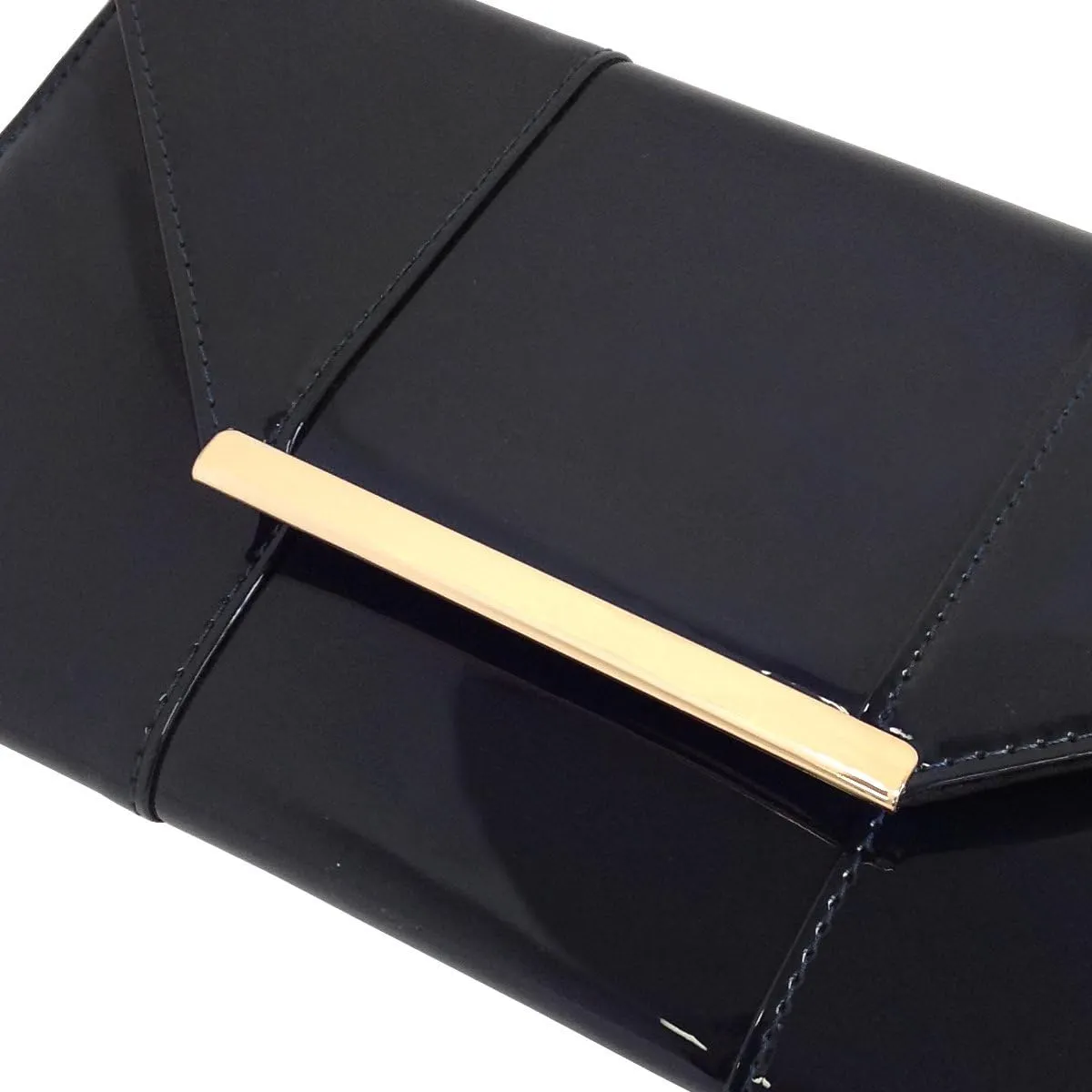 JNB Faux Patent Leather Envelope Candy Clutch
