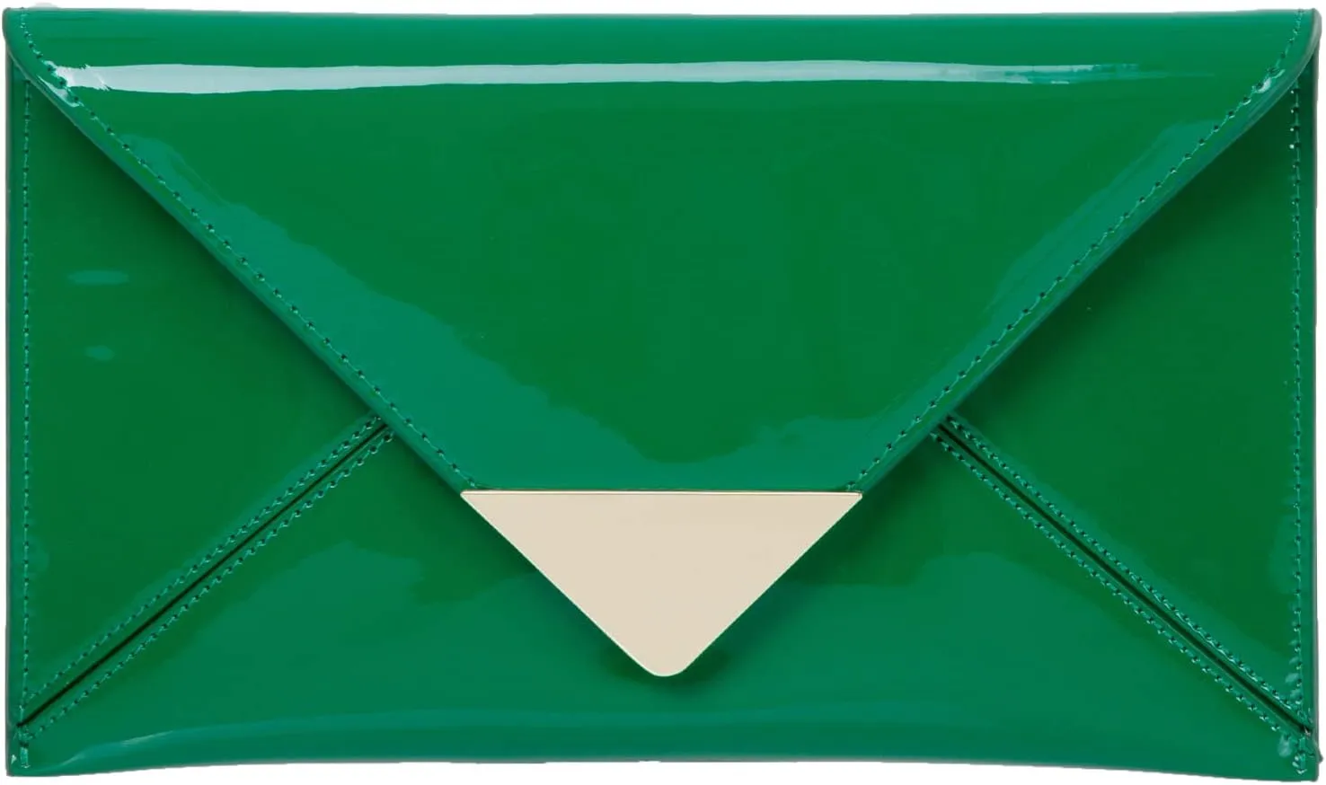 JNB Faux Patent Leather Glossy Envelope Clutch