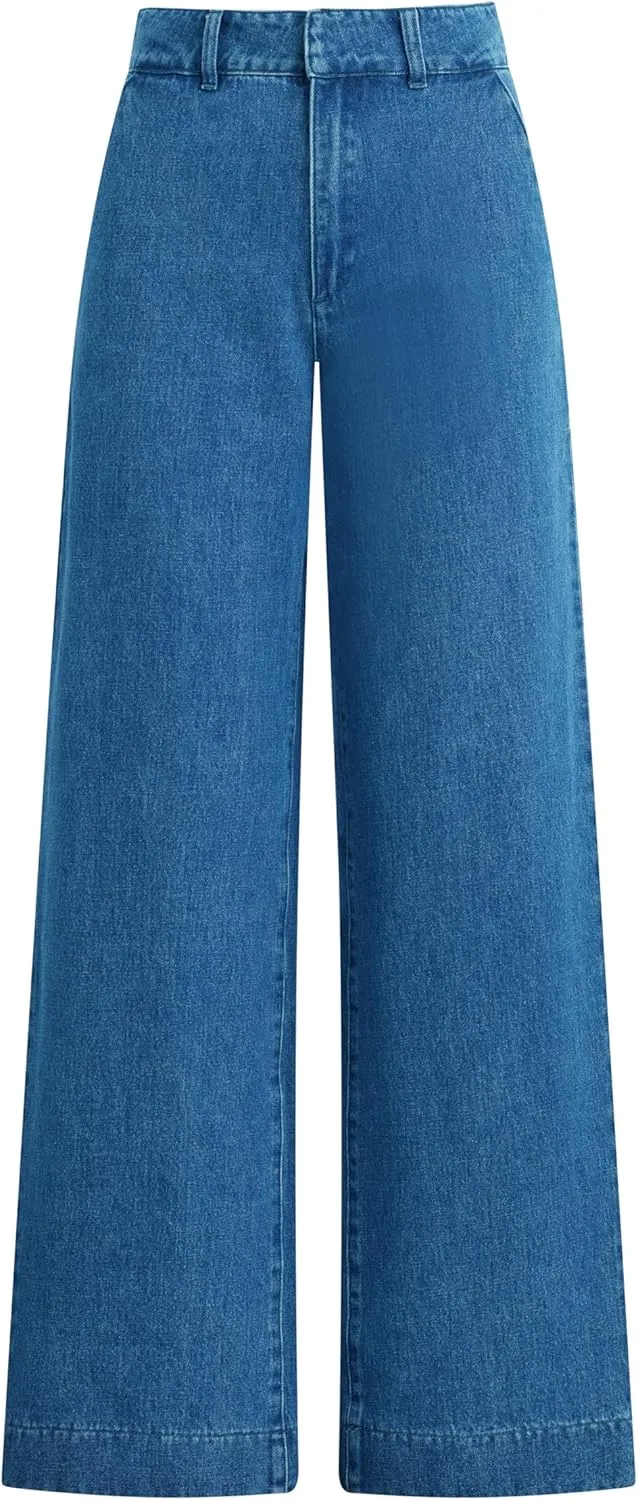 Joe's Women's The Holly High Rise Wide Leg Denim Trouser