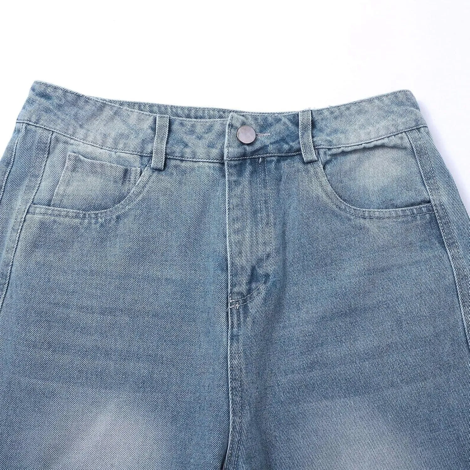 JOFOW Oprah Pants Tummy Control Sailor Wide Leg Trouser oprah's Favorite Jeans Wide Leg Cropped Jeans for Women