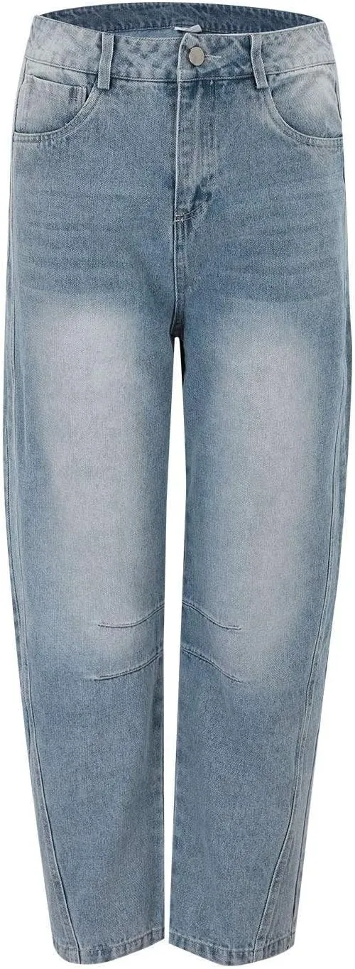 JOFOW Oprah Pants Tummy Control Sailor Wide Leg Trouser oprah's Favorite Jeans Wide Leg Cropped Jeans for Women