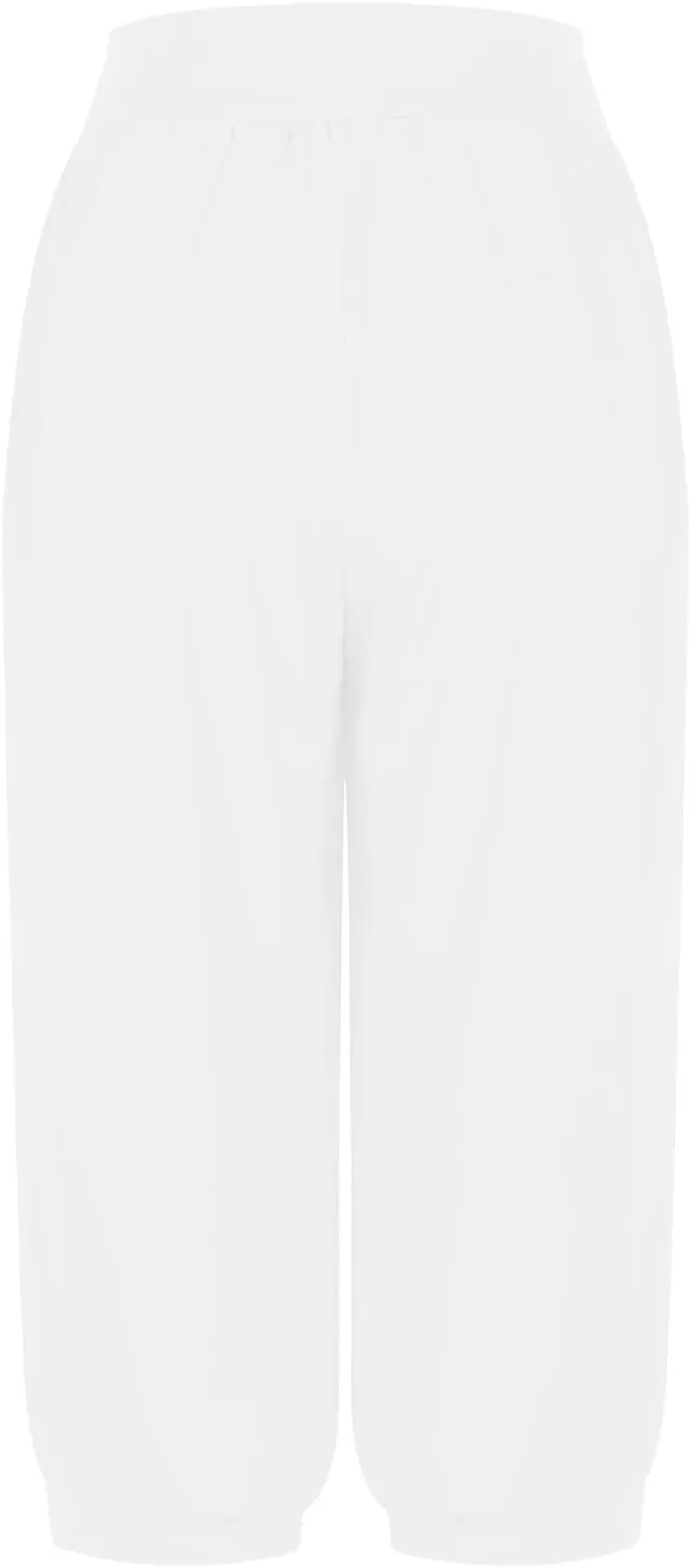 Jogger Capris for Women High Waisted Capri Pants Tummy Control Yoga Capris with Pockets Comfy Cropped Pants Trousers
