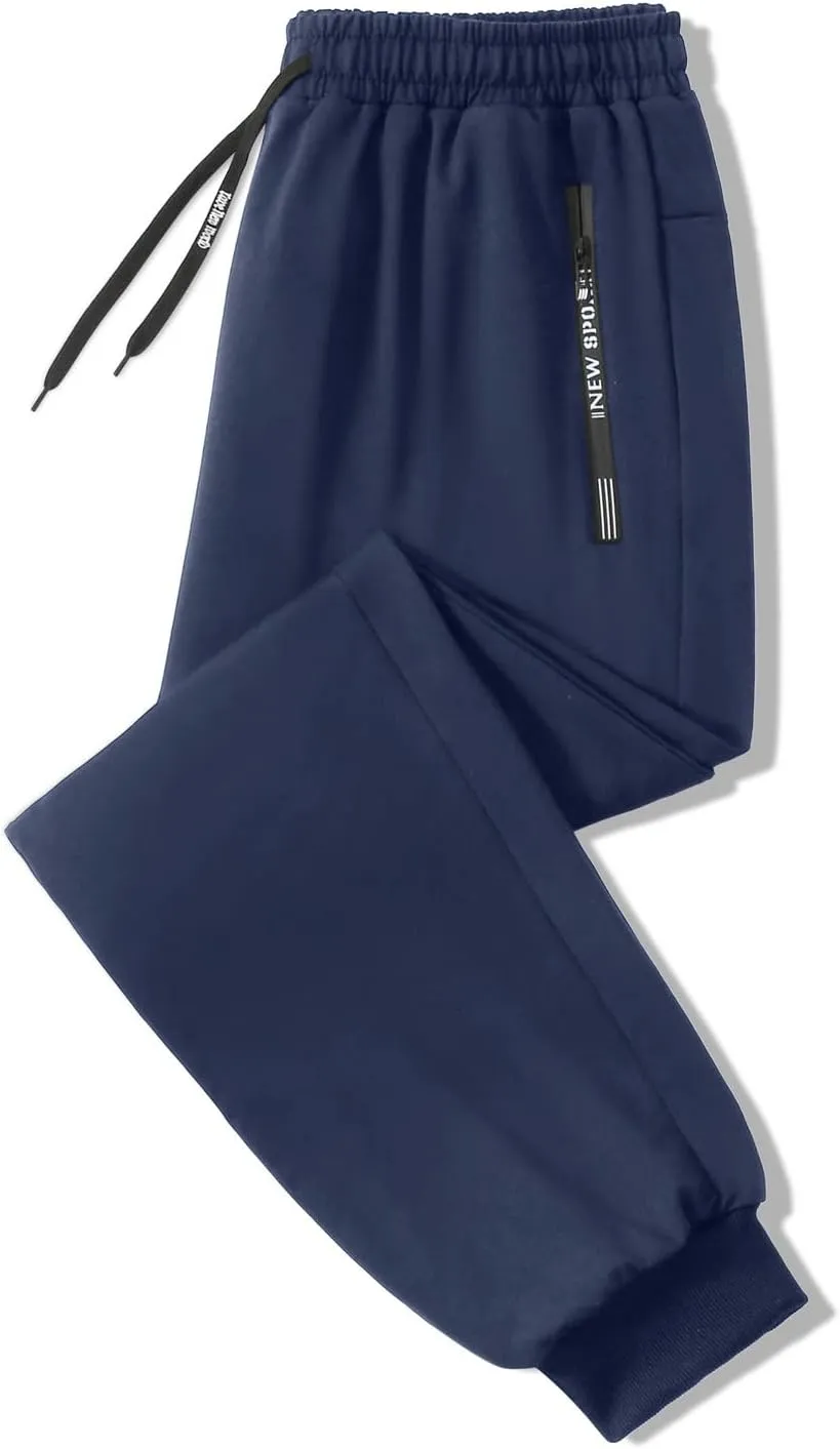 Joggers Pants for Women Zip Pockets Drawstring Running Sweatpants Plus Size Casual Lounge Workout Hiking Pants