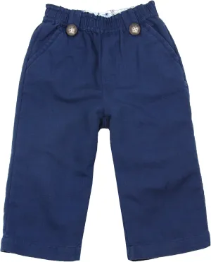JoJo Maman Bebe Little Boys' Linen Pants Navy