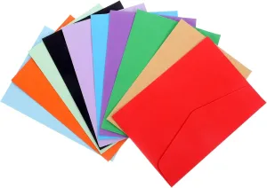 jojofuny 60Pcs Cash Envelopes Colored Simple Style Packing Envelopes Multi Functional Storage for Stamps present Cards Jewelry Design for Organized Savings