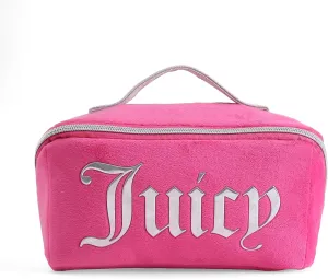 Juicy Couture Fushia Terry Velour Diagonal Loaf Bag