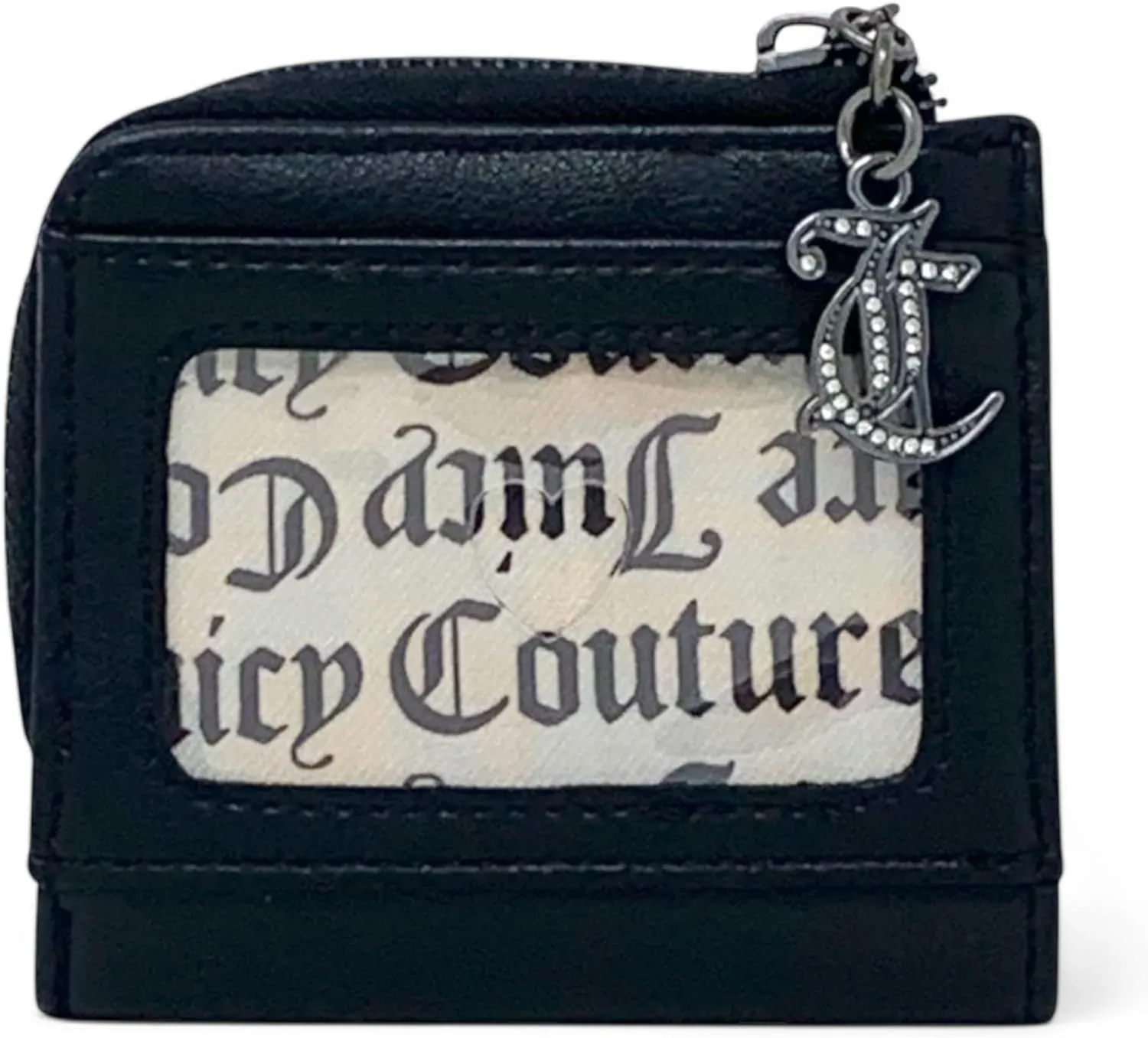 Juicy Couture Women's L Zip Card Case Wallet (Lovely Day Liquorice)