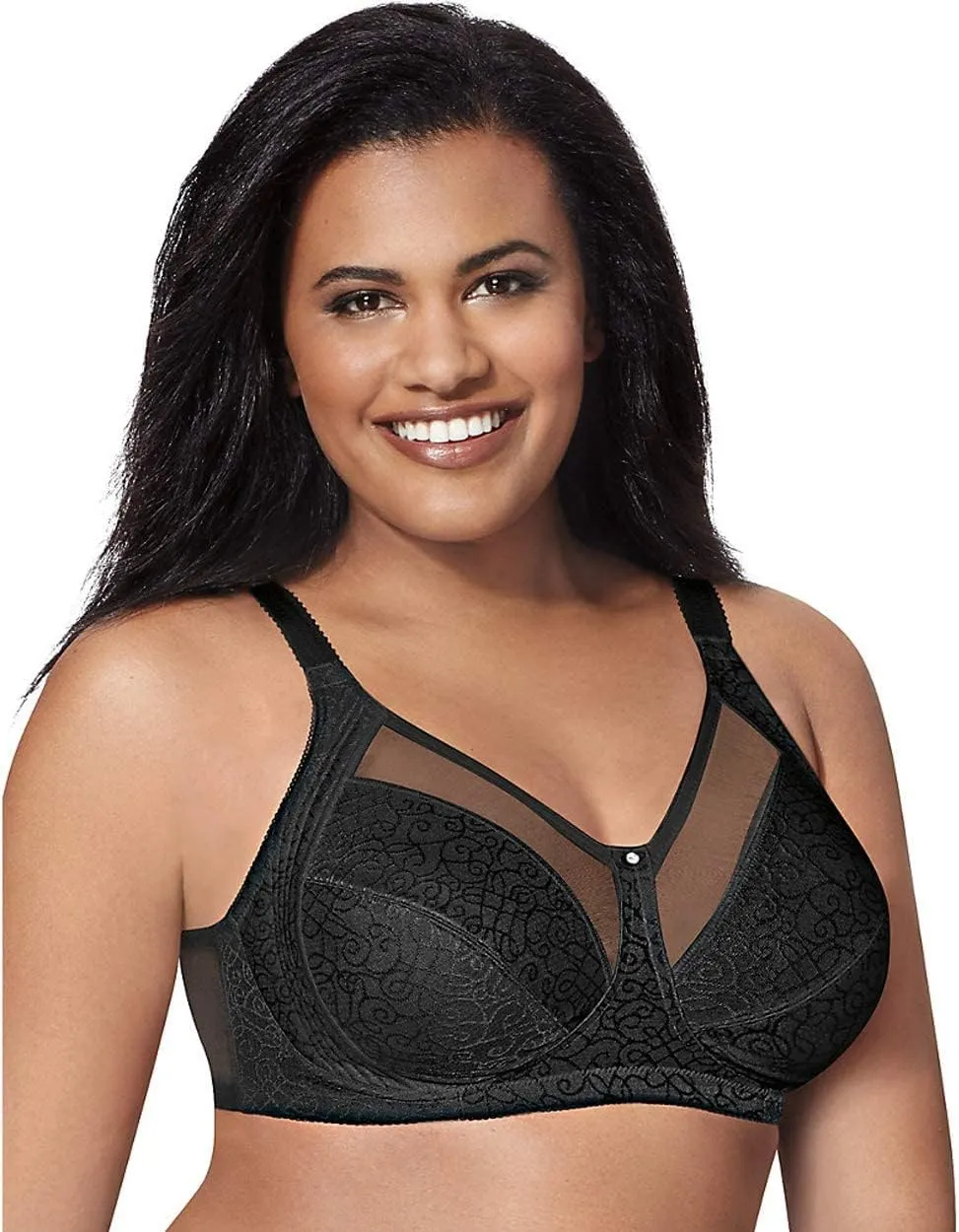 Just My Size Womens Wireless Bra, Comfort Shaping Full Figure Wire-Free Bra