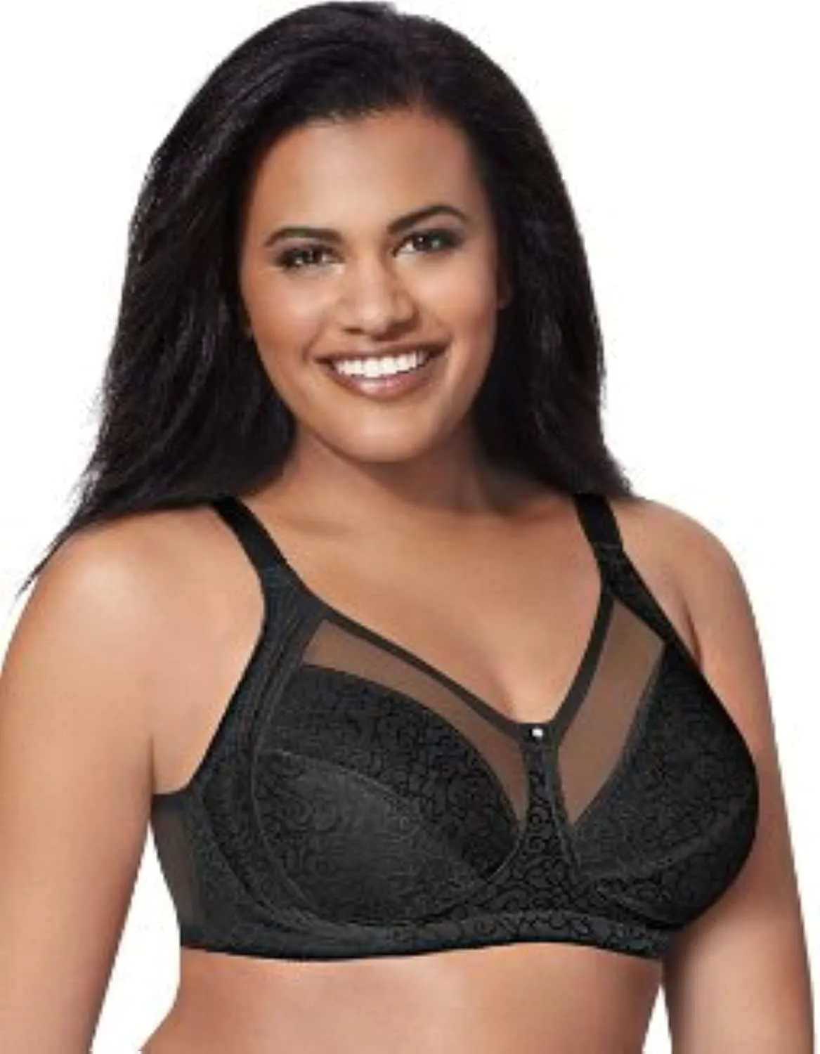 Just My Size Womens Wireless Bra, Comfort Shaping Full Figure Wire-Free Bra