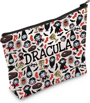 JXGZSO Dracula Cryptid Cosmetic Bag Cryptozoology Gift Cryptid Creature Gift Mythical Dracula Makeup Bag Vampire Lover Gift