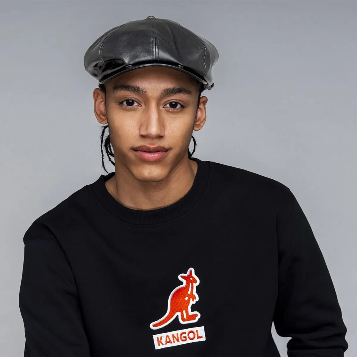 Kangol Faux Leather Cap