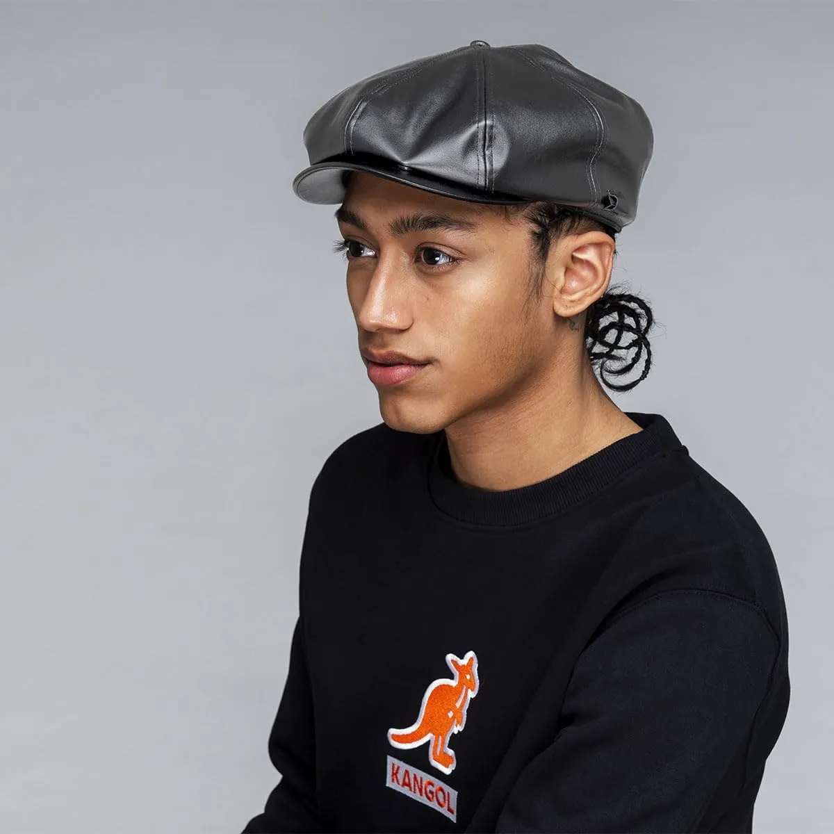 Kangol Faux Leather Cap