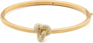 kate spade new york Double Knot Pave Hinged Bangle