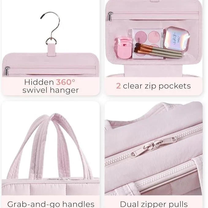 Kenia | Travel cosmetic bag with makeup and toiletry items as well as jewelry organizer