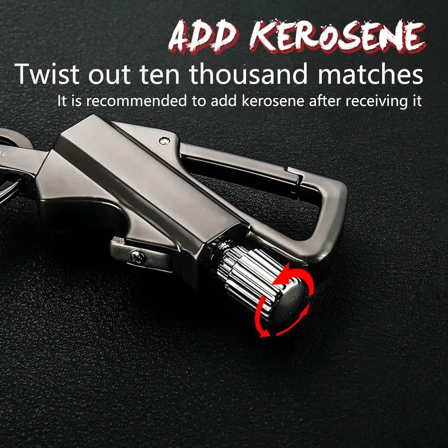Keychain Lighter Waterproof Match Outdoor Camping Permanent Lighter Matchstick with Keychain and Bottle Opener(1pack-Gold)