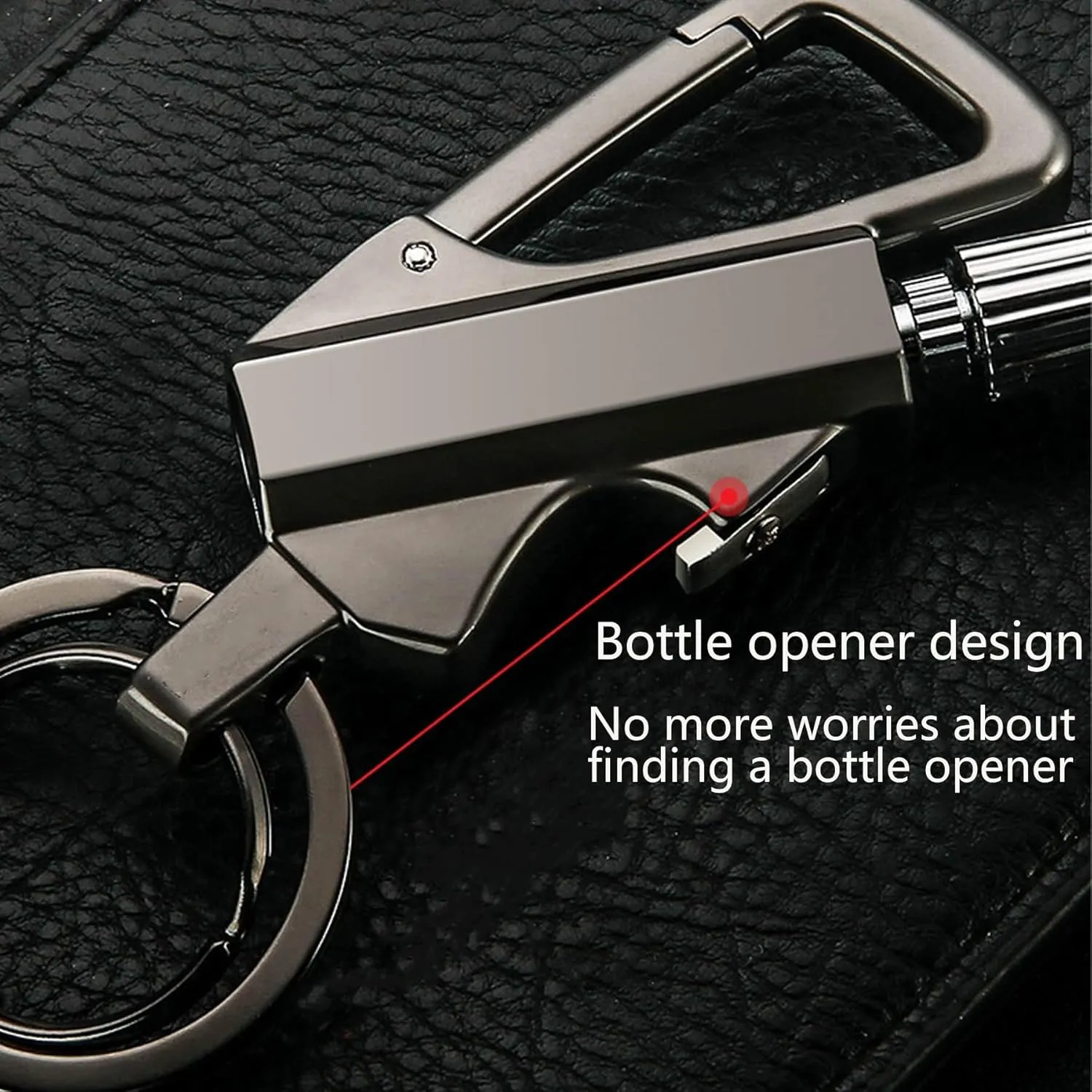 Keychain Lighter Waterproof Match Outdoor Camping Permanent Lighter Matchstick with Keychain and Bottle Opener(1pack-Gold)
