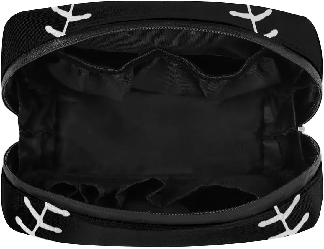 Kids Toiletry Bag for Boys, Cute Small Black Baseball Wash Bag for Little Young Boys Waterproof Cosmetic Weekender Bag Toddler Traveling Toiletries