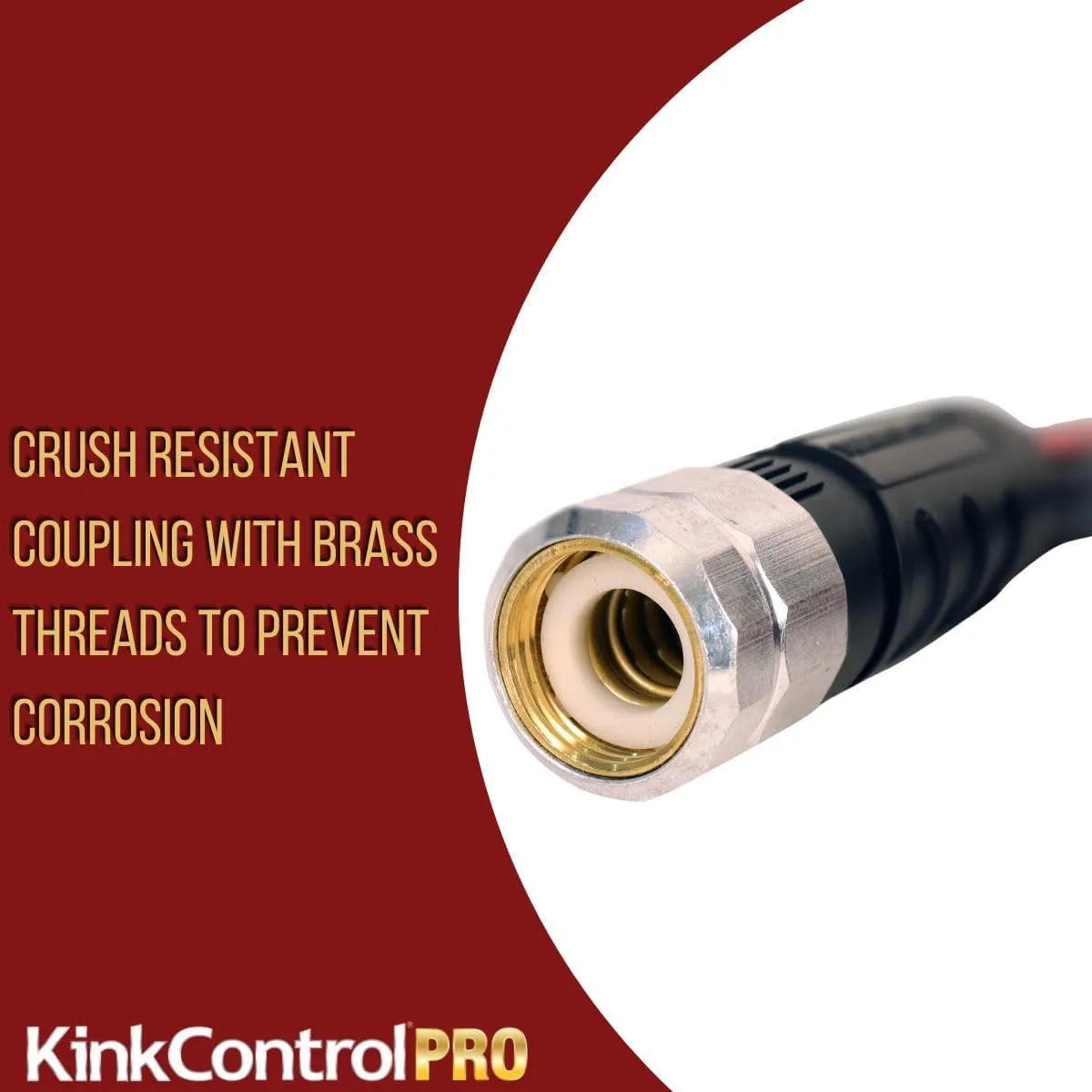Kink Control Pro Garden Hose, Water Hosewith Superior UV Resistance, Ergonomic Grip, High Burst Strength, Triple Frame Technology for Kink Resistance, 25 Ft