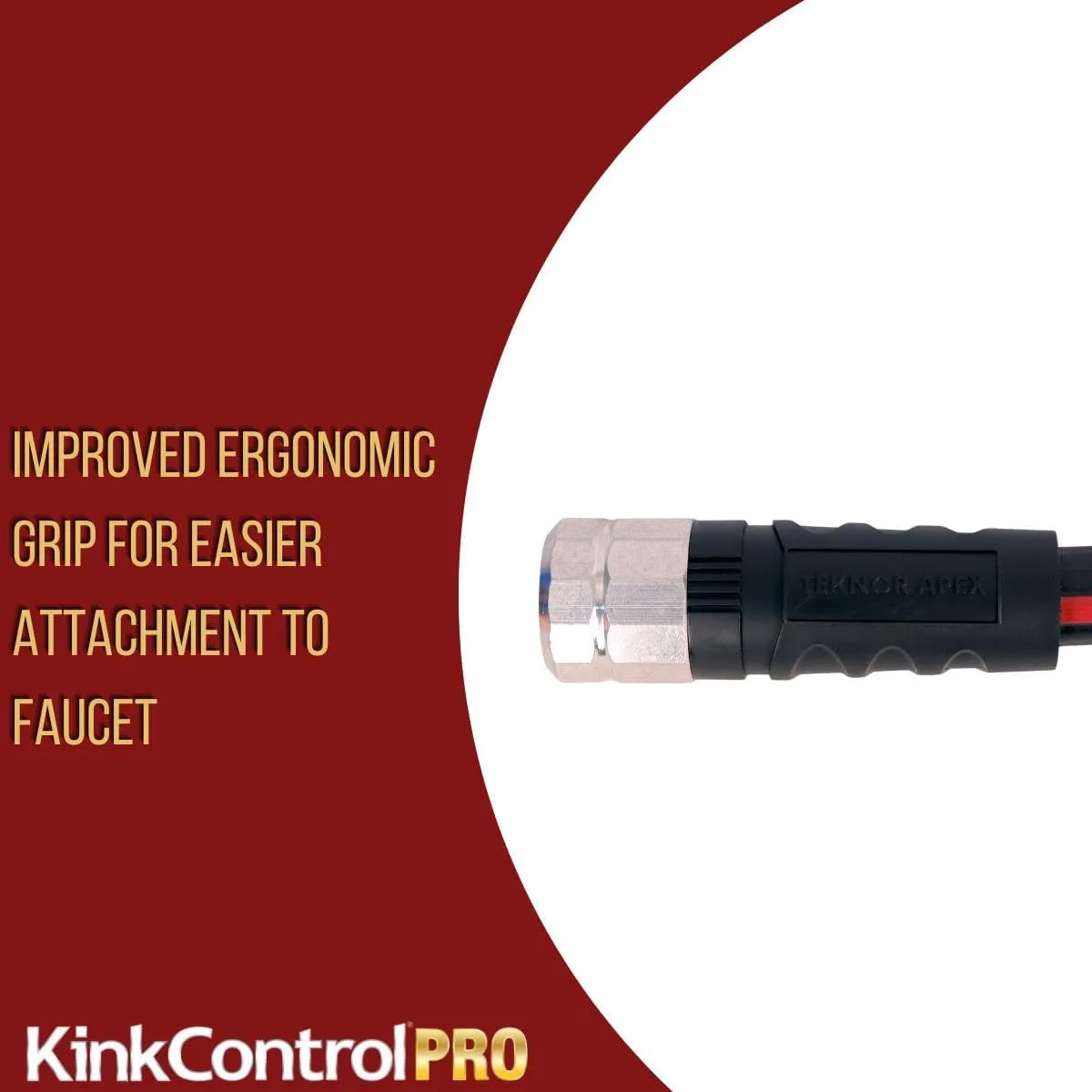 Kink Control Pro Garden Hose, Water Hosewith Superior UV Resistance, Ergonomic Grip, High Burst Strength, Triple Frame Technology for Kink Resistance, 25 Ft