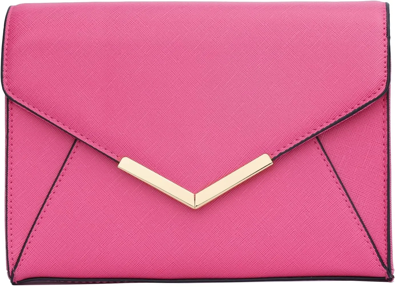 KKXIU Women Elegant Faux Leather Evening Envelope Clutch Purse Foldover Bags for Party Wedding Prom