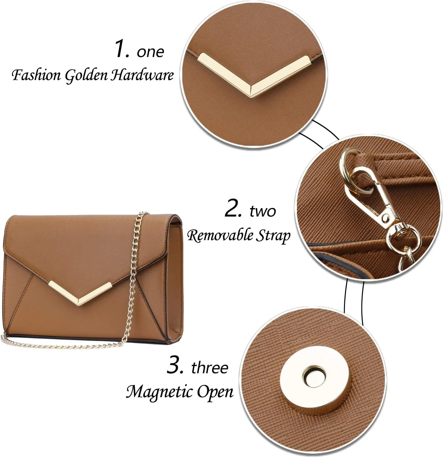 KKXIU Women Elegant Faux Leather Evening Envelope Clutch Purse Foldover Bags for Party Wedding Prom
