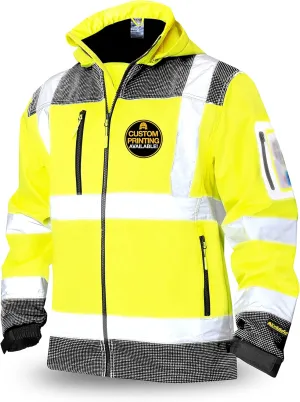 KwikSafety - Charlotte, NC - AGENT & GALAXY Softshell Safety Jacket [Base & Limited Edition Design] Class 3 ANSI Tested OSHA