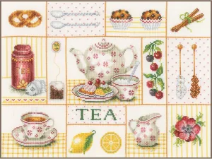 Lanarte Tea Party Cross Stitch Kit