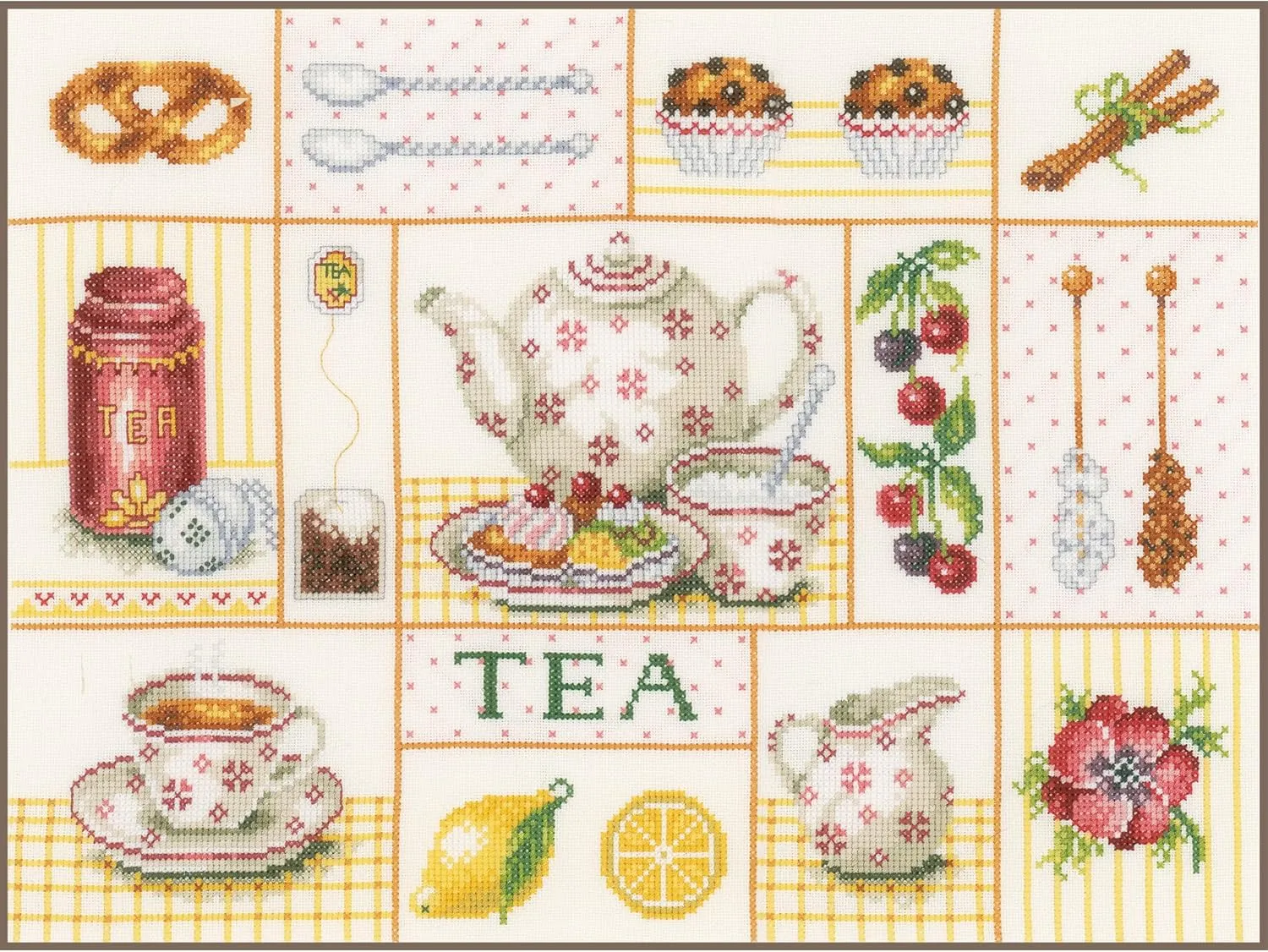 Lanarte Tea Party Cross Stitch Kit