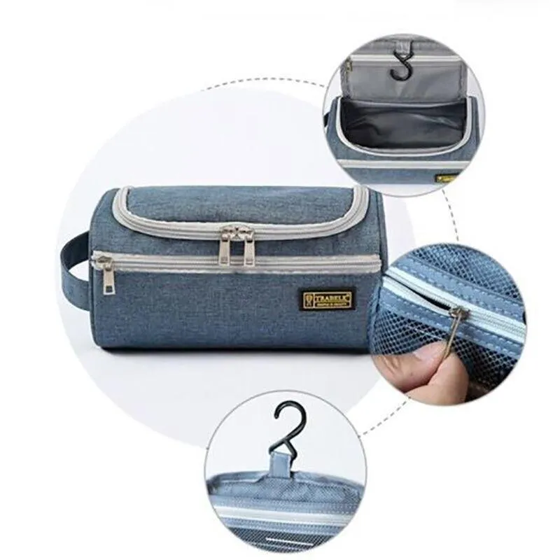 Large Capacity Men Travel Toiletry Kit Wash Bag Waterproof Cosmetic Bags Holder