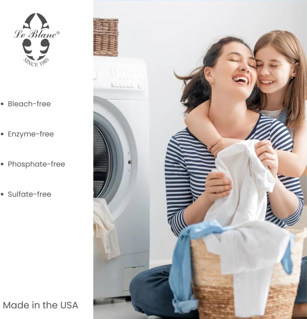 Le Blanc® Portfolio Linen Wash® – Luxury Laundry Cleanser for Bed & Table Linens- 64 oz. (1 pack)