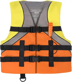 Leader Accessories Youth USCG Approved Life Jacket Vest Boating Vest