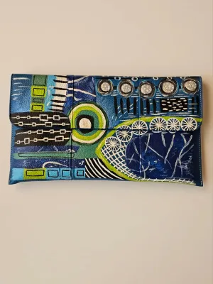 Leather Envelope Blue X Colors