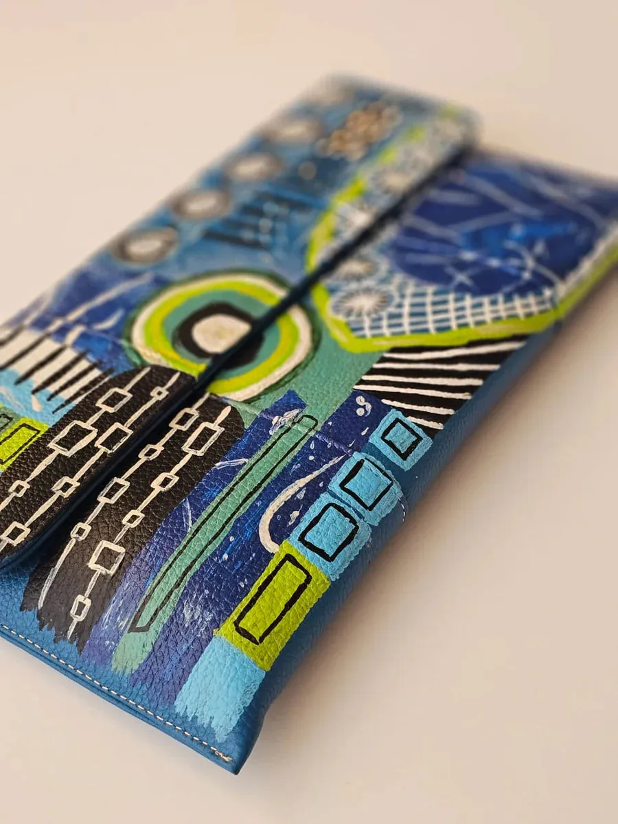 Leather Envelope Blue X Colors