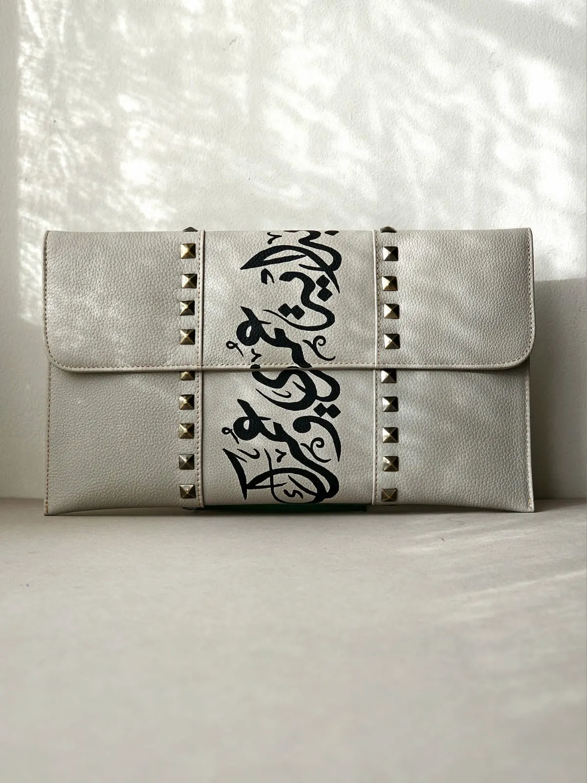 Leather Envelope with Studs