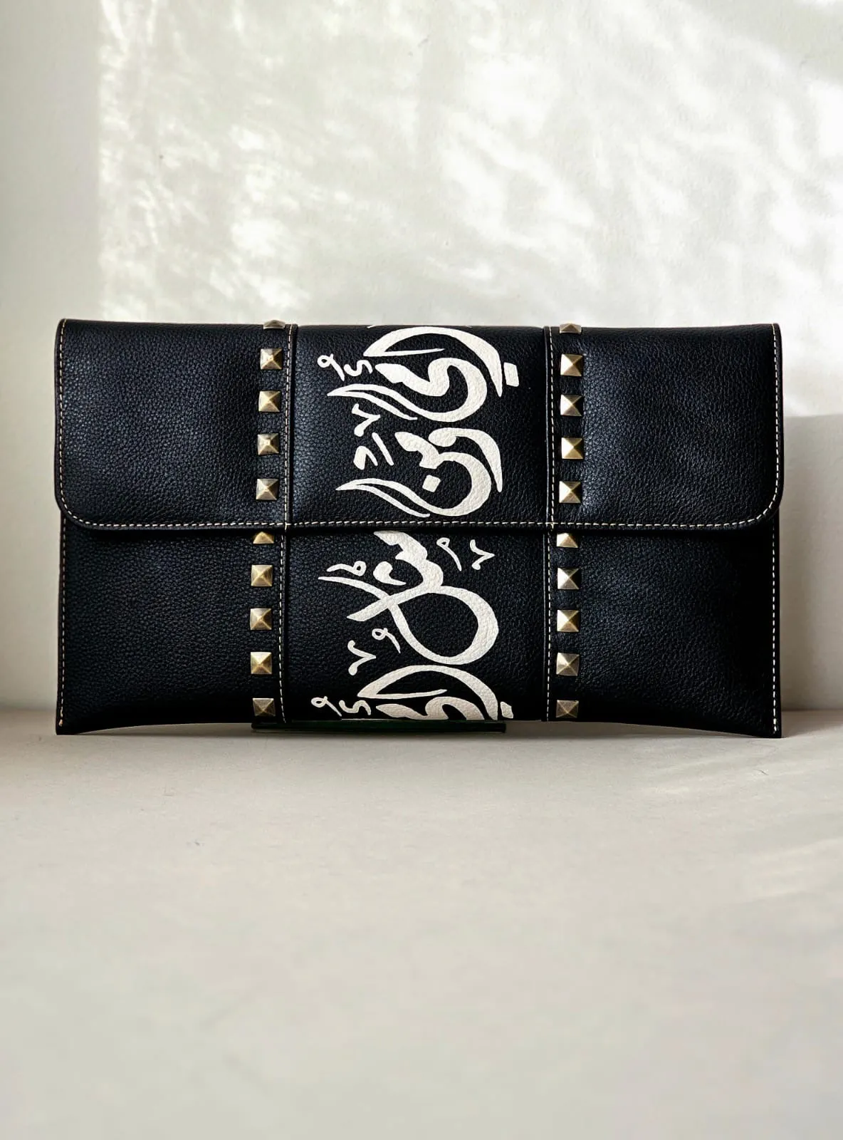 Leather Envelope with Studs