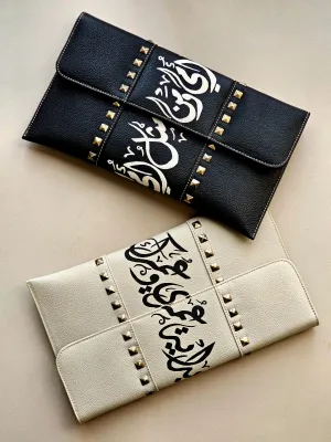 Leather Envelope with Studs
